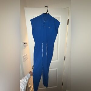Figs Royal Blue Scrub Jumpsuit